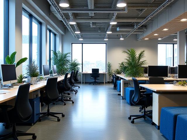 Moderne og ergonomisk kontormiljø i sentrum av Oslo, designet av Anis Interiør.